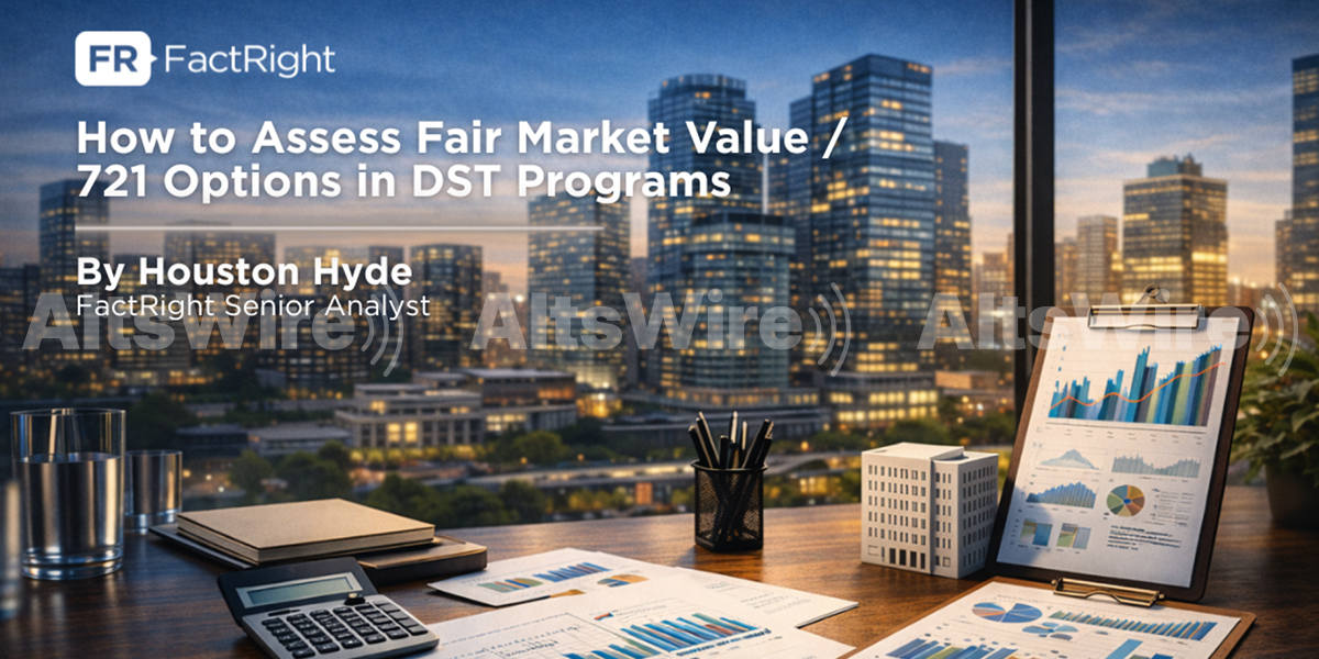 Sponsored: How to Assess Fair Market Value/721 Options in DST Programs