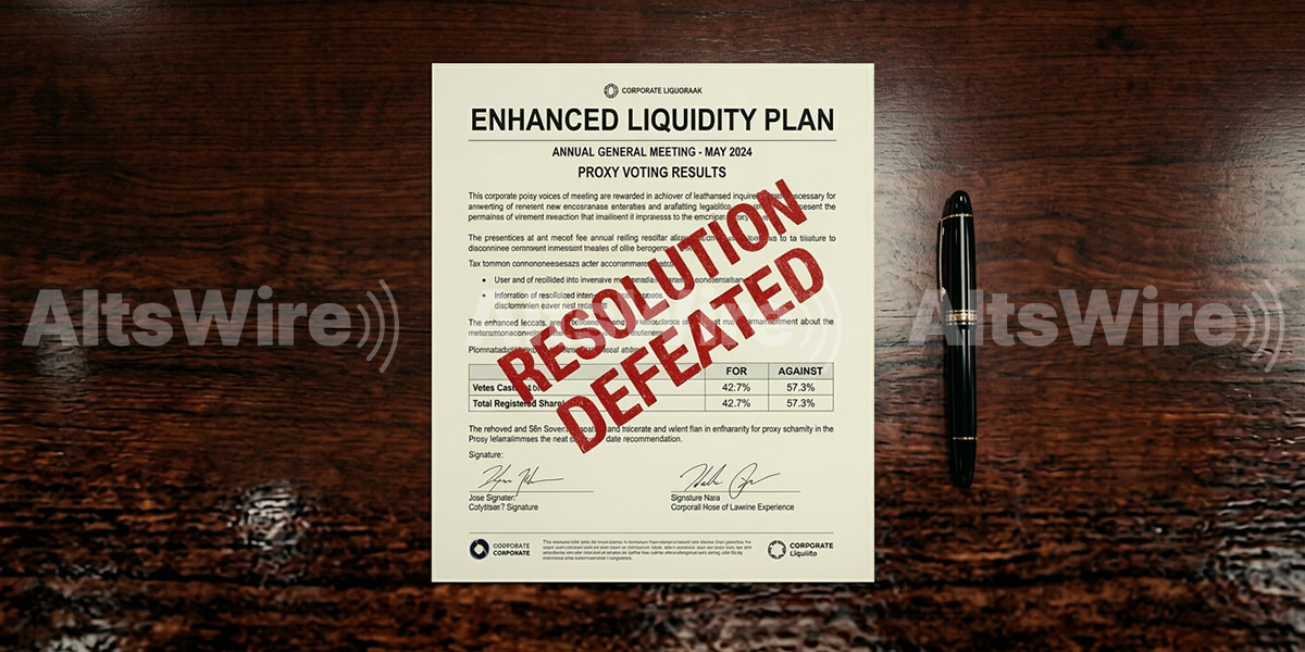 CNL Strategic Capital Enhanced Liquidity Plan Fails Supermajority Vote